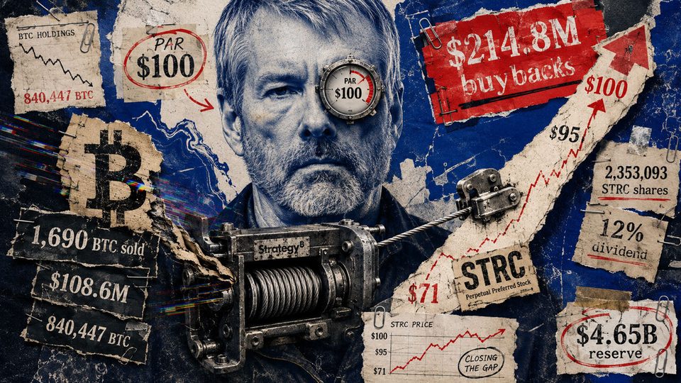 Strategy has $785 million left to close STRC's final $5 gap after selling $213 million in Bitcoin